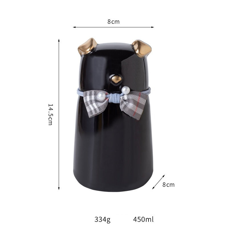 Pet Urn Ceramic Urn Moisture-proof Sealed Pet Urn Puppy Dog Death Cremation Hair Storage Jar Pet Aftermath