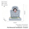 Pet Grave Marker Cross-border Amazon Creative Pet Cat Dog Funeral Tombstone Ornament Resin Outdoor Garden Pet Monument