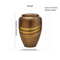 Pet Urn Creative Resin Craft Urn, Golden Thread Hairy Child Memorial Sealed Jar Pet Relatives Memorial Jar