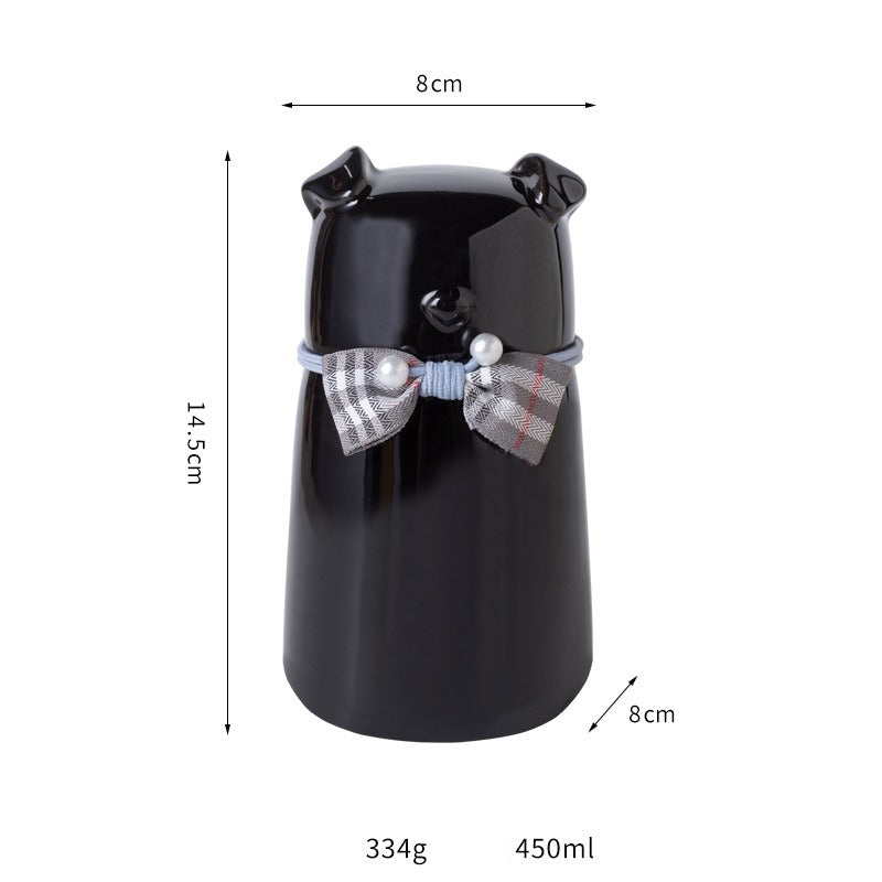 Pet Urn Ceramic Urn Moisture-proof Sealed Pet Urn Puppy Dog Death Cremation Hair Storage Jar Pet Aftermath