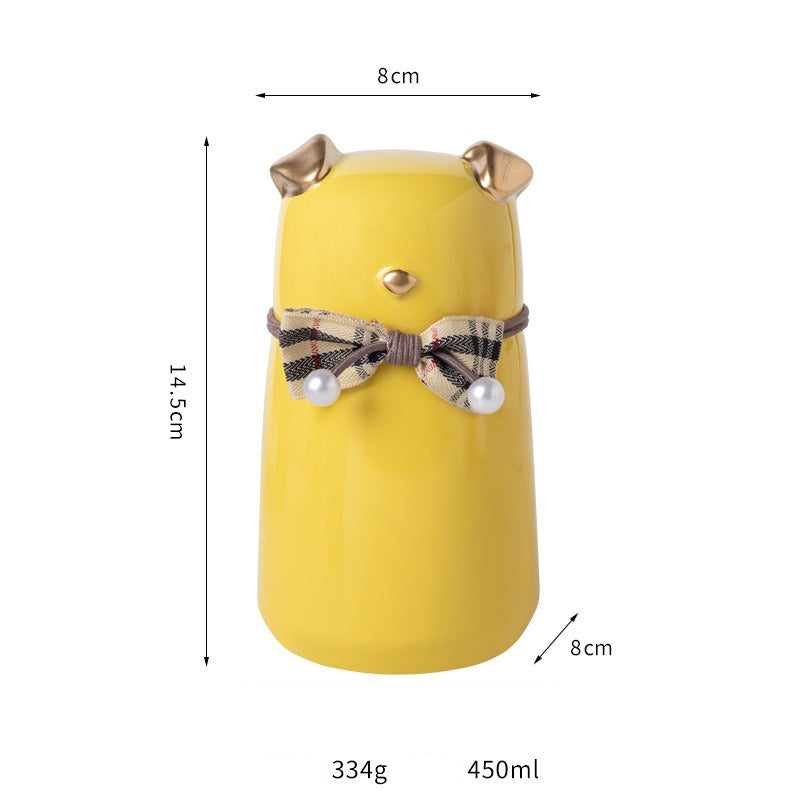 Pet Urn Ceramic Urn Moisture-proof Sealed Pet Urn Puppy Dog Death Cremation Hair Storage Jar Pet Aftermath