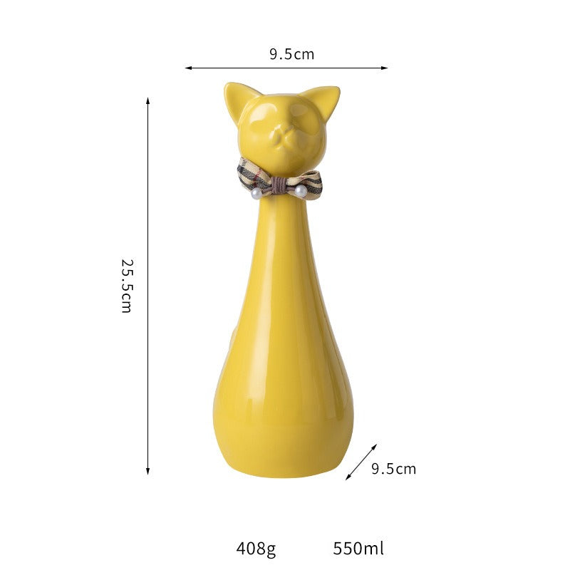 Pet Urn Ceramic Kitten Urn Commemorative Jar Pet Cat Urn Pet Cremation Jar Pet Aftercare Funeral Supplies