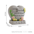 Pet Grave Marker Pet Cat Puppy Funeral Tombstone Heart Resin Urn Animal Cremation Storage Container