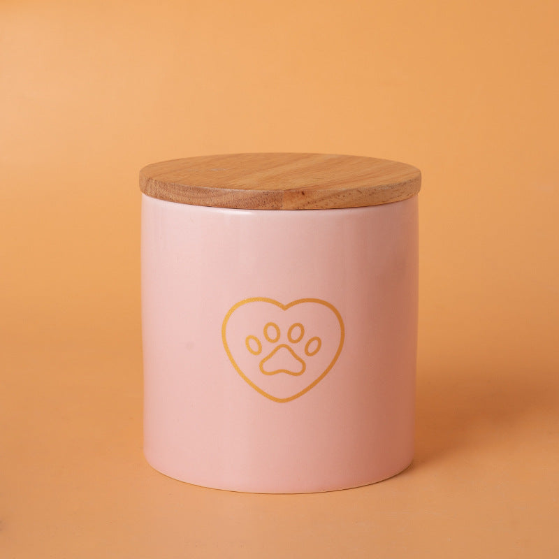 Pet Urn Ceramic Pet Urn Memorial Jar Cats and Dogs Funeral Supplies Sealed Urn Jar Jar