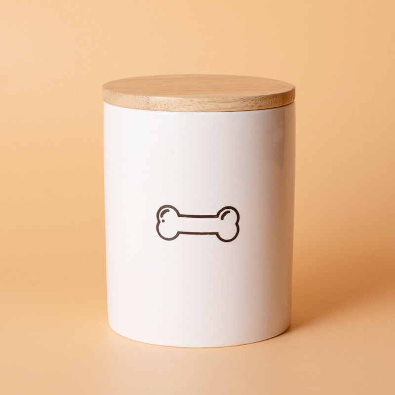 Pet Urn White Pet Urn Large Medium Small Ceramic Sealed Box Cat Dog Passed Away Hair Commemorative Funeral Supplies