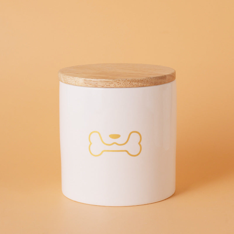 Pet Urn White Pet Urn Large Medium Small Ceramic Sealed Box Cat Dog Passed Away Hair Commemorative Funeral Supplies