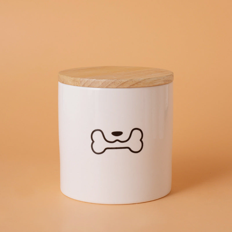 Pet Urn White Pet Urn Large Medium Small Ceramic Sealed Box Cat Dog Passed Away Hair Commemorative Funeral Supplies