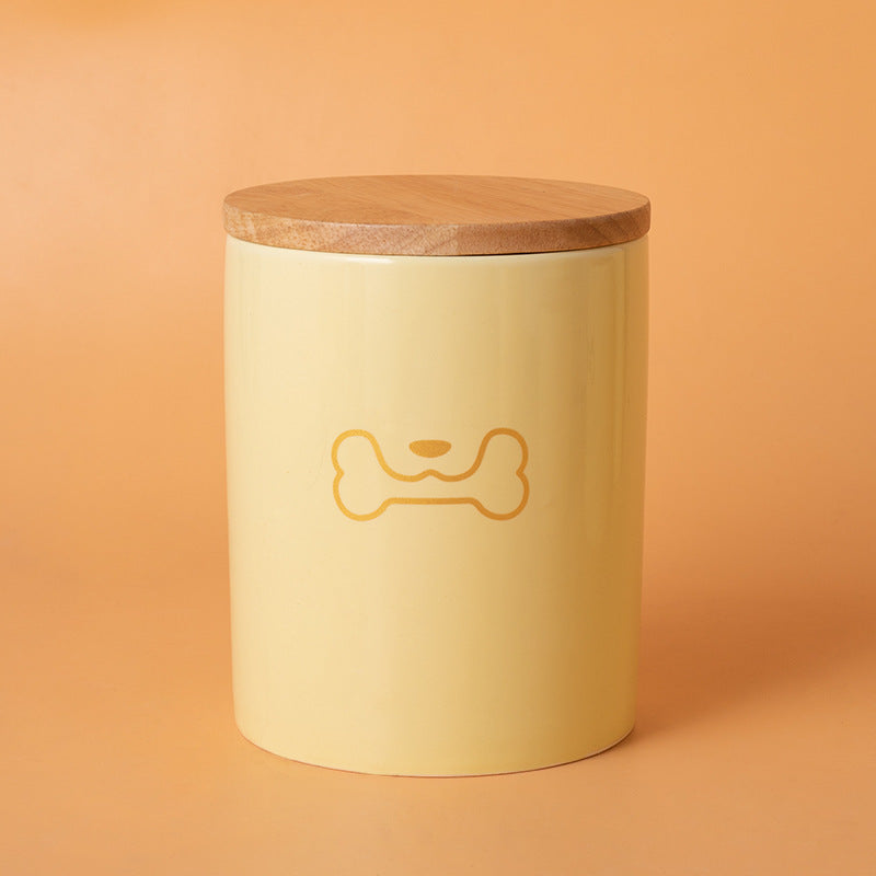 Pet Urn Yellow Pet Urn Medium and Small Dog Sealed Moisture-proof Urn Cat Dog Large Medium Small Ceramic Urn