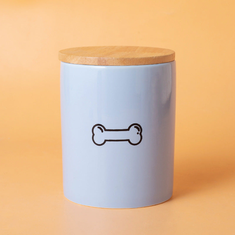 Pet Urn Blue Pet Urn Ceramic Urn Cat Dog Hair Collection Memories Memorial Storage Cross-border Wholesale