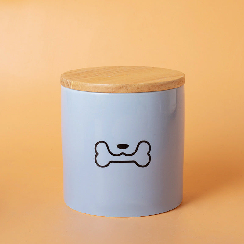 Pet Urn Blue Pet Urn Ceramic Urn Cat Dog Hair Collection Memories Memorial Storage Cross-border Wholesale