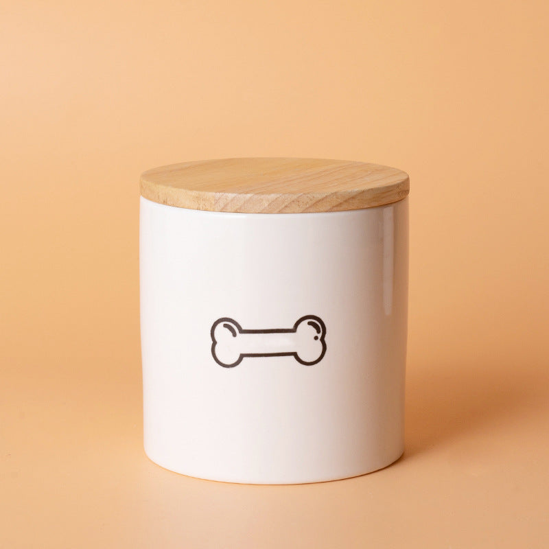 Pet Urn White Pet Urn Large Medium Small Ceramic Sealed Box Cat Dog Passed Away Hair Commemorative Funeral Supplies