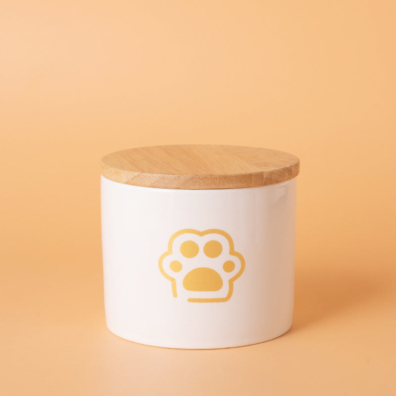 Pet Urn White Pet Urn Large Medium Small Ceramic Sealed Box Cat Dog Passed Away Hair Commemorative Funeral Supplies