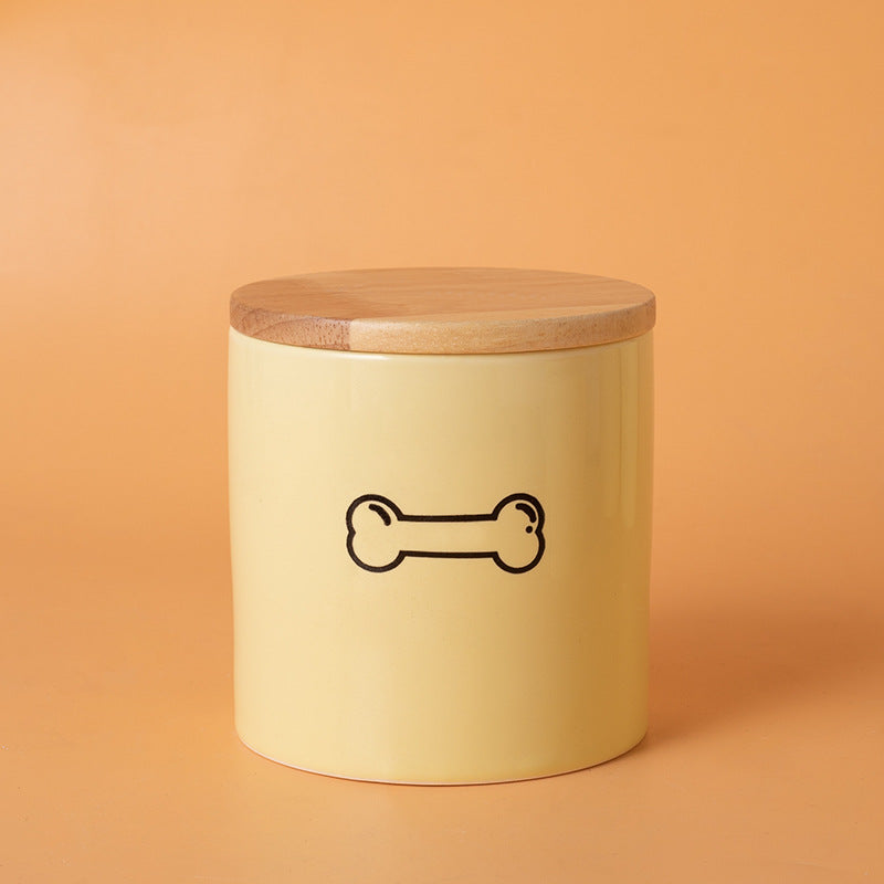 Pet Urn Yellow Pet Urn Medium and Small Dog Sealed Moisture-proof Urn Cat Dog Large Medium Small Ceramic Urn
