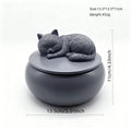 Pet Urn Resin Craft Cat Urn Ornament Creative Home Decor Bedroom Tabletop Pet Souvenir Box Crafts