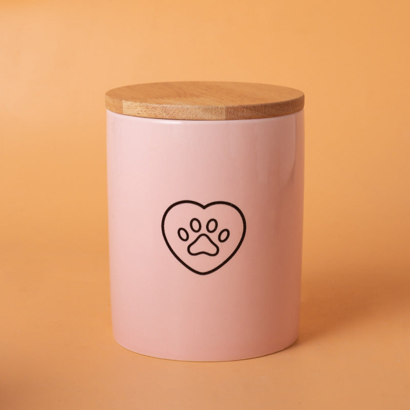 Pet Urn Ceramic Pet Urn Memorial Jar Cats and Dogs Funeral Supplies Sealed Urn Jar Jar