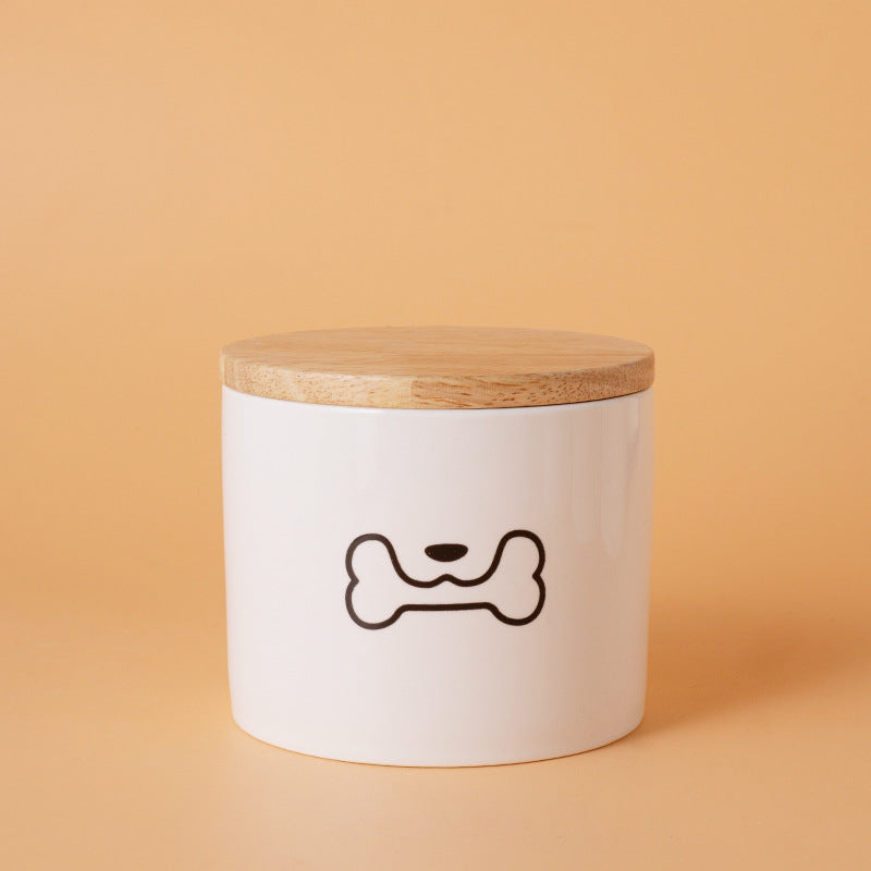 Pet Urn White Pet Urn Large Medium Small Ceramic Sealed Box Cat Dog Passed Away Hair Commemorative Funeral Supplies