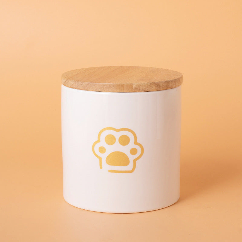 Pet Urn White Pet Urn Large Medium Small Ceramic Sealed Box Cat Dog Passed Away Hair Commemorative Funeral Supplies