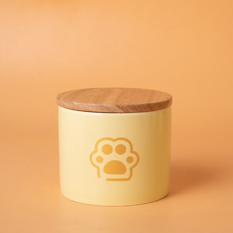 Pet Urn Yellow Pet Urn Medium and Small Dog Sealed Moisture-proof Urn Cat Dog Large Medium Small Ceramic Urn