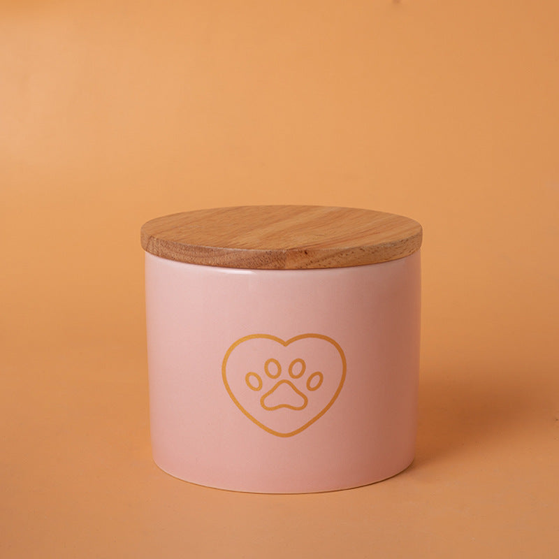Pet Urn Ceramic Pet Urn Memorial Jar Cats and Dogs Funeral Supplies Sealed Urn Jar Jar