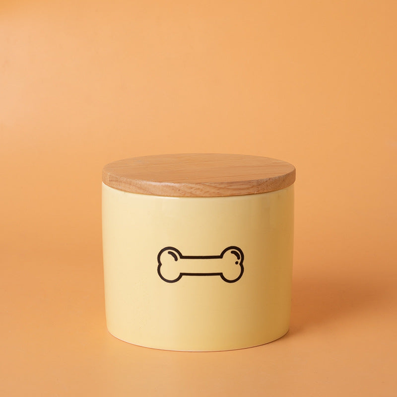 Pet Urn Yellow Pet Urn Medium and Small Dog Sealed Moisture-proof Urn Cat Dog Large Medium Small Ceramic Urn