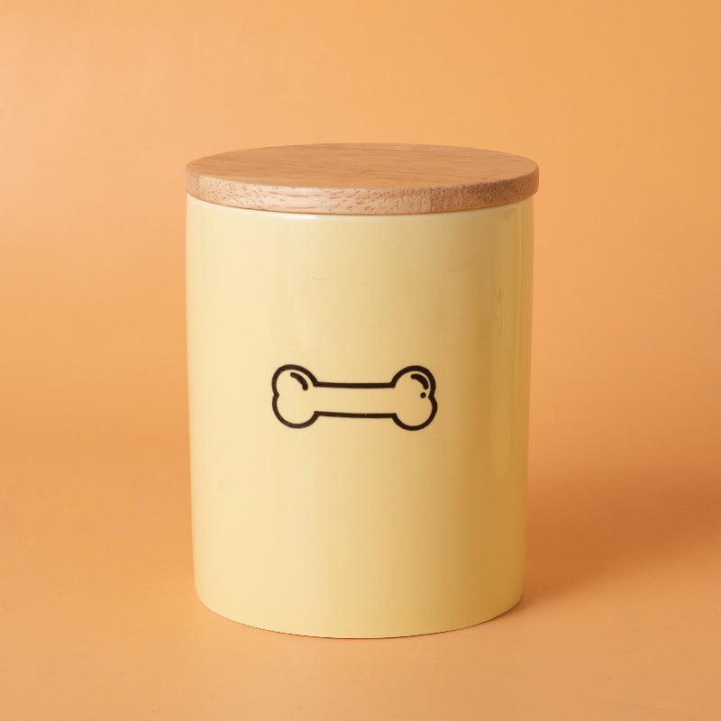 Pet Urn Yellow Pet Urn Medium and Small Dog Sealed Moisture-proof Urn Cat Dog Large Medium Small Ceramic Urn