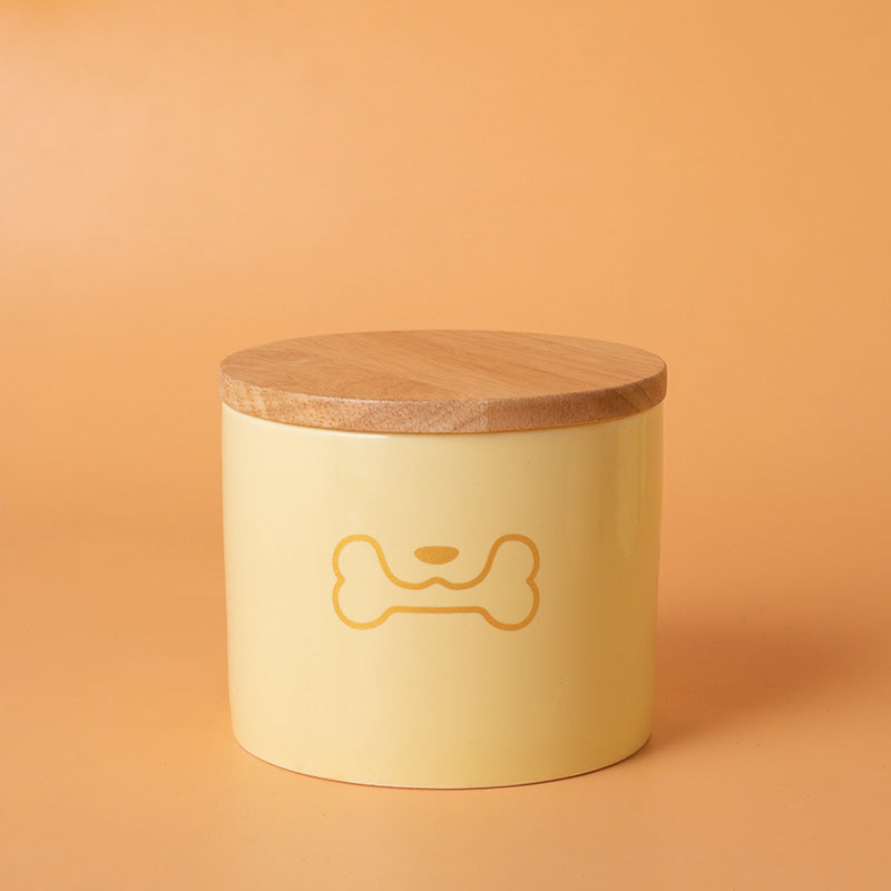 Pet Urn Yellow Pet Urn Medium and Small Dog Sealed Moisture-proof Urn Cat Dog Large Medium Small Ceramic Urn