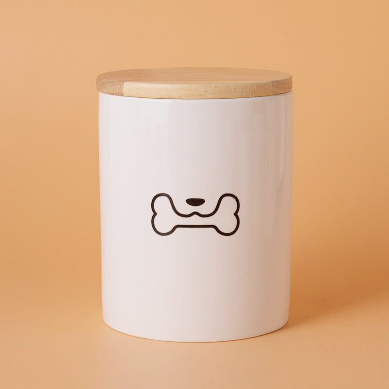 Pet Urn White Pet Urn Large Medium Small Ceramic Sealed Box Cat Dog Passed Away Hair Commemorative Funeral Supplies