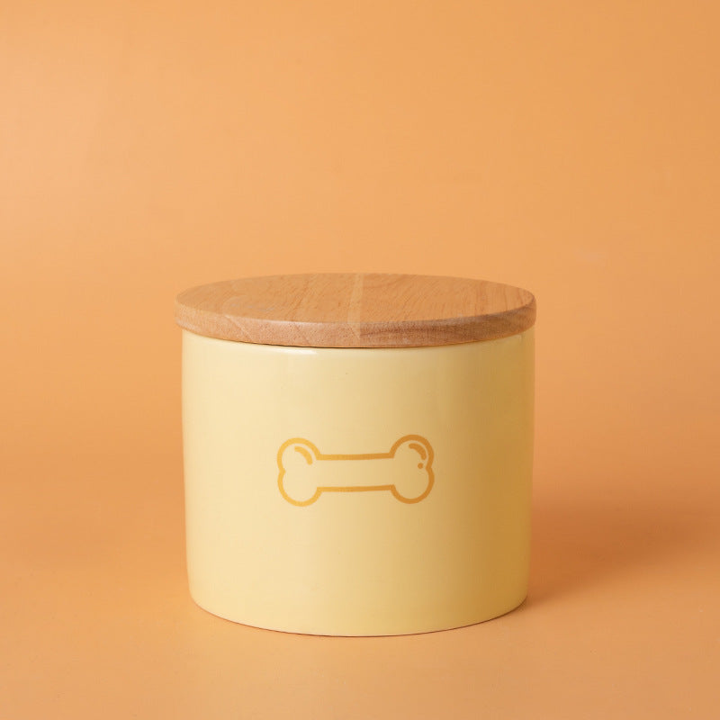 Pet Urn Yellow Pet Urn Medium and Small Dog Sealed Moisture-proof Urn Cat Dog Large Medium Small Ceramic Urn