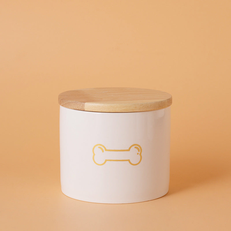 Pet Urn White Pet Urn Large Medium Small Ceramic Sealed Box Cat Dog Passed Away Hair Commemorative Funeral Supplies