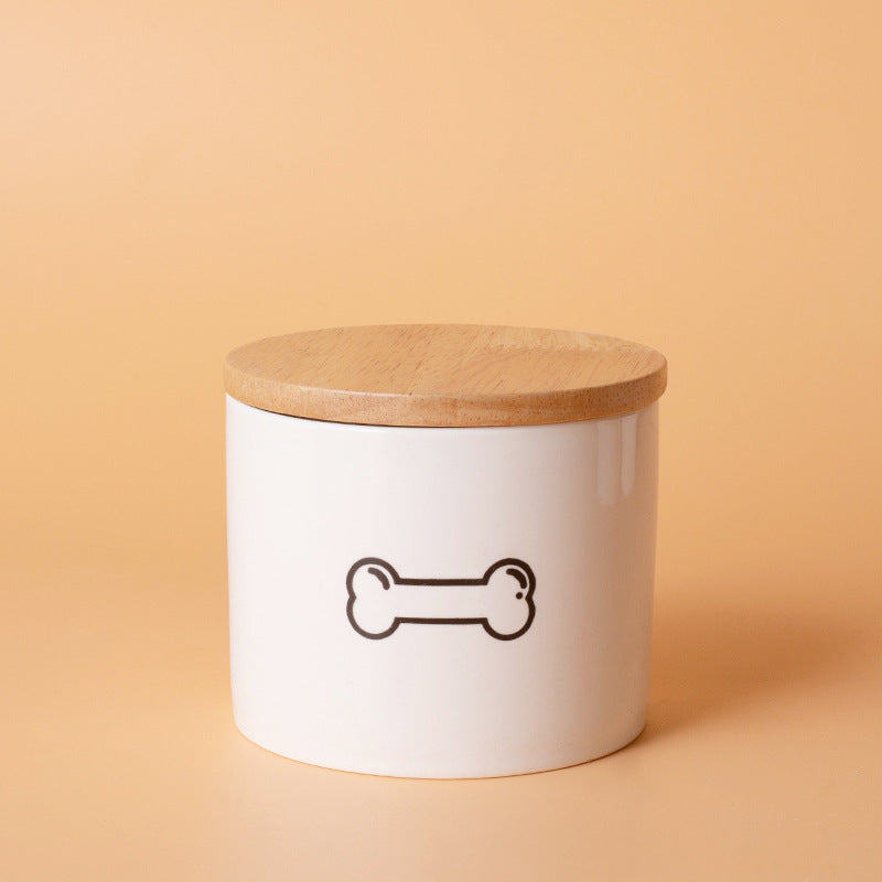 Pet Urn White Pet Urn Large Medium Small Ceramic Sealed Box Cat Dog Passed Away Hair Commemorative Funeral Supplies