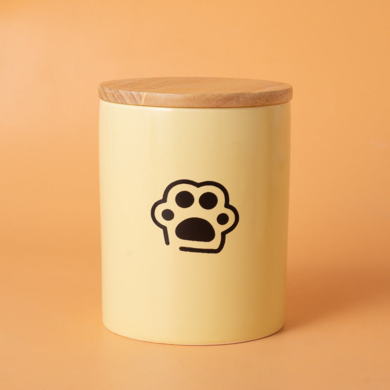 Pet Urn Yellow Pet Urn Medium and Small Dog Sealed Moisture-proof Urn Cat Dog Large Medium Small Ceramic Urn